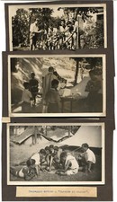 SCOUT SCOUTING, 3 FOTOCARTOLINE PRIVATE, CAMPEGGIO ESTIVO, GIOVANI, PRETE      m