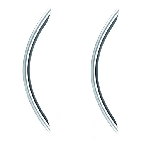 Coppia maniglioni acciaio - acciaio, inox
