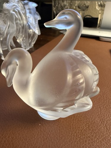 Lalique deux double swans - lalique,
