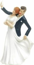 Cake Topper torta Matrimonio Sposi Glamour Selfie in resina cm.17,8