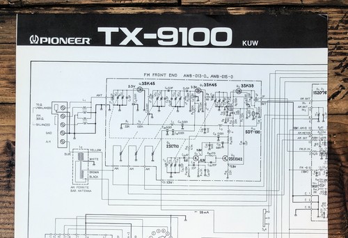 Pioneer 9100 kuw - pioneer, tx-9100