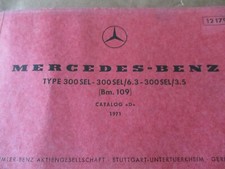 MERCEDES-BENZ TYPE 300 SEL MANUALE TECNICO 1971 OCCASIONE
