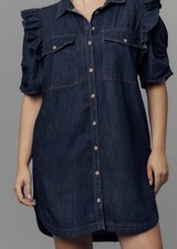 Abito camicia denim manica