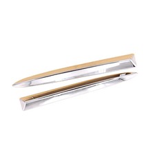 Pair Chrome Front Bumper Upper