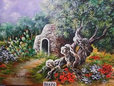 DIPINTO OLIO SU TELA, CAMPAGNA