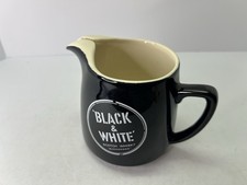 Brocca vintage bianco nero - brocca,