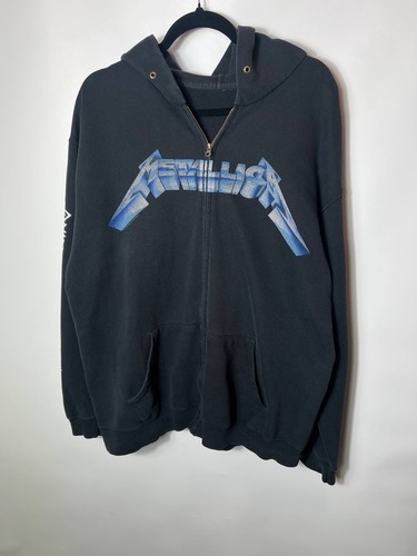 Felpa con cappuccio zip nera