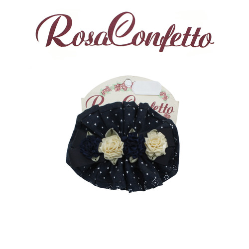 Oval hair clip - cotton,, +