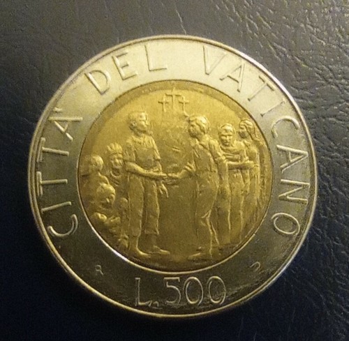 Moneta vaticano 500 lire 1994 - 500,
