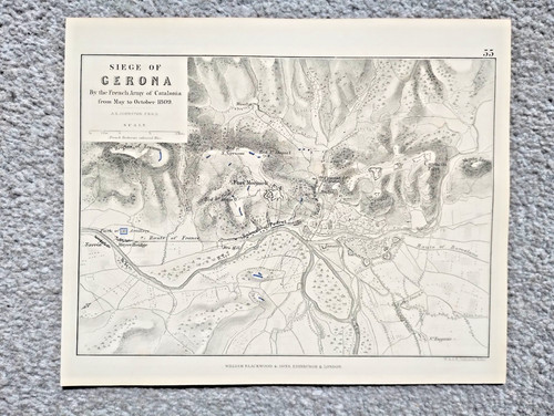 1848 antica mappa che - che, mostra