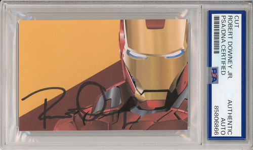 Robert downey signed iron - robert,