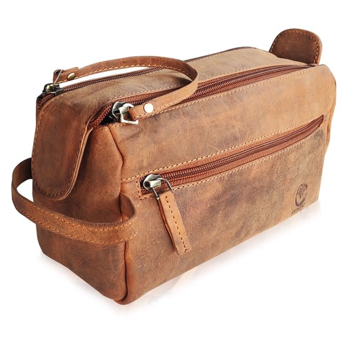 Beauty case pelle - pelle, uomo