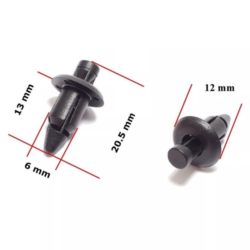 Rivetto plastica x 12 - plastica,