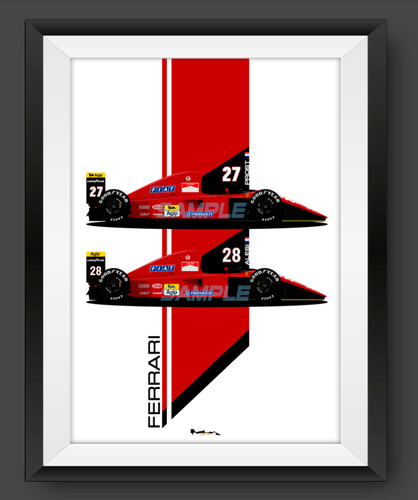 Stampa ferrari 643 1991 team - stampa,
