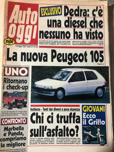 Rivista auto oggi 1989 - rivista,