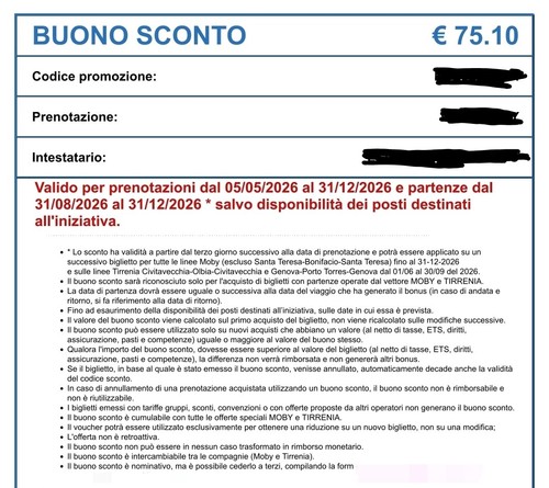 Buono sconto codice coupon - buono,