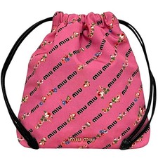 Borsa Miu Miu rosa nylon con