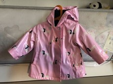 Giacca 18 M Jacadi Cerata Bimba Stampa Bassotto Rosa