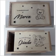 Scatola dei ricordi in legno