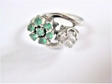 Anello In Oro Bianco 750 Con