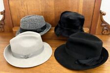 LOTTO 4 CAPPELLI DONNA IN LANA,VELLUTO E FELTRO - VINTAGE TIPO BORSALINO CLOCHE