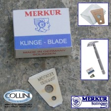 Merkur Solingen - 10  Lamette per il rasoio di sicurezza barba, baffi, basett...