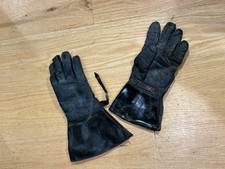 Guanti in pelle nera da