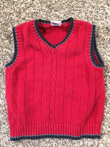 Gilet maglione rosso