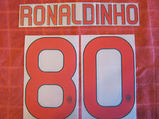 KIT RONALDINHO 80 ROSSONERO X MAGLIA CALCIO MILAN NUOVO STILSCREEN NEW 