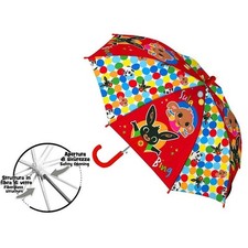 Ombrello Bambini Bing e Sula Colorato con Apertura di Sicurezza Fibra di Vetro