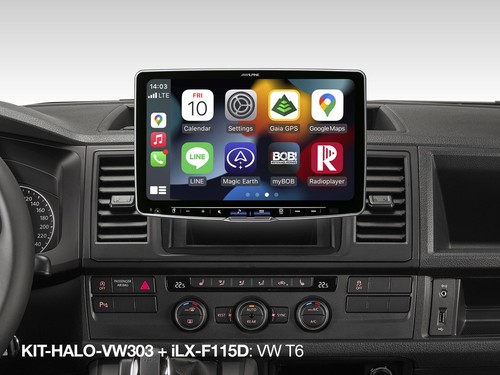 Alpine kit halo - kit-halo-vw303, 1-din
