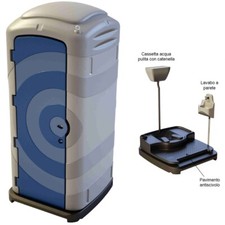 Bagno Chimico da Cantiere ROTOTEC FIRENZE WC Chimico Turca Idraulica Sifonata