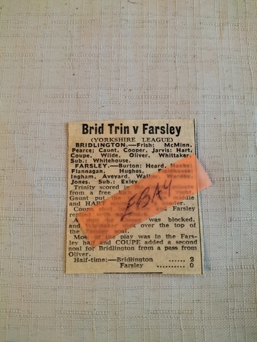 1970 bridlington trin v - bridlington,
