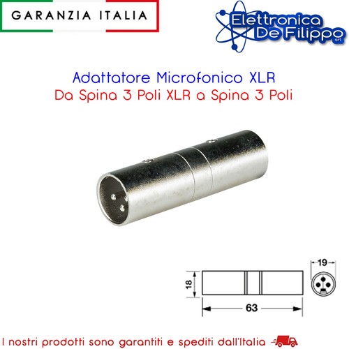 Adattatore microfonico xlr - microfonico,