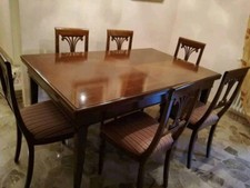 Tavolo legno 6 sedie Bruno