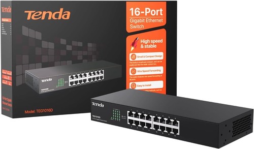 Tenda switch ethernet porte - ethernet, 16