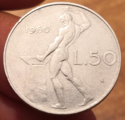 Moneta lire 1960 - 50, italia