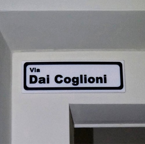 Cartello stradale via - cartello,