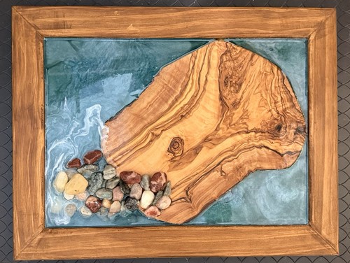 Tavola acqua resina legno - resina,