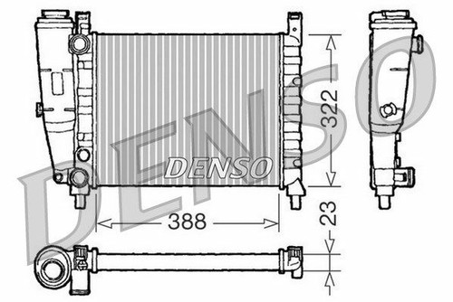 Radiatore fiat uno fire - radiatore, 1.0