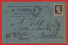 CARTOLINA COMMERCIALE PUBBLICITARIA N°89 A.FABBRI ASTUCCI BOLOGNA BRISIGHELLA
