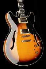 ybanez jsm10 vys john scofield, chitarra semi-acustica, custodia rigida