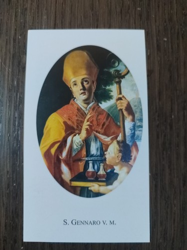 San gennaro holy card - gennaro,,