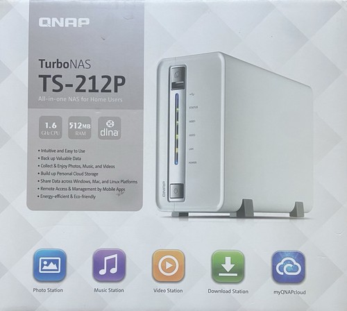 Nas qnap 212p 4tb - 4tb, (2+2)