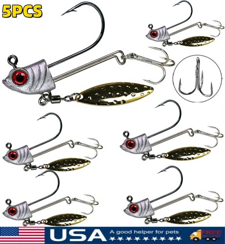 Underspin jig heads con lama - underspin,