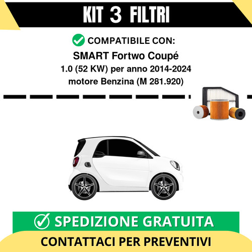 Kit filtri tagliando per - kit, 3