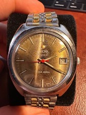 Orologio da polso vintage Enicar Sherpa D 600, perfettamente funzionante, bella patina