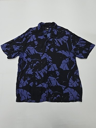Camicia uomo nera blu - h&m,