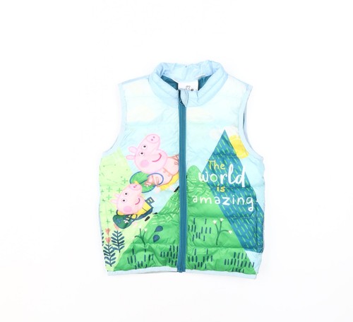 Giubbotto imbottito blu peppa - giubbotto,