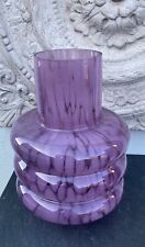 Vaso in vetro nuvole viola design bolle anni 60 stravagante